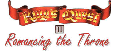 King's Quest II: Romancing The Throne logo for Amiga